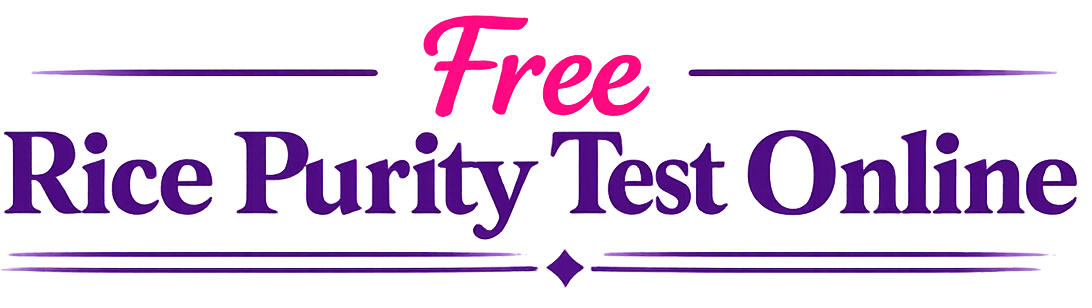 Rice and Purity Test